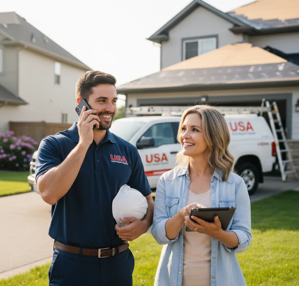 USA Roof Repair Experts customer support in Carrington